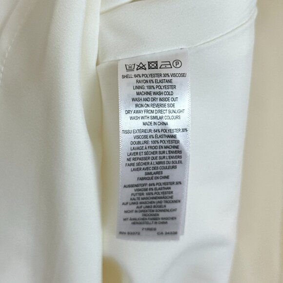 FRENCH CONNECTION Ruth Whisper A-Line Dress in Summer White Size US 10 - Picture 9 of 12